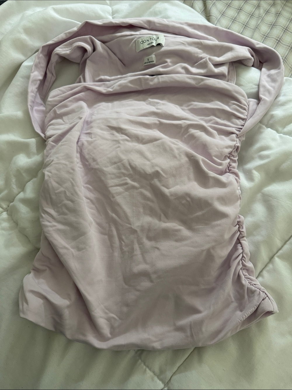 Aritzia Contour Lavender Ruched Tank